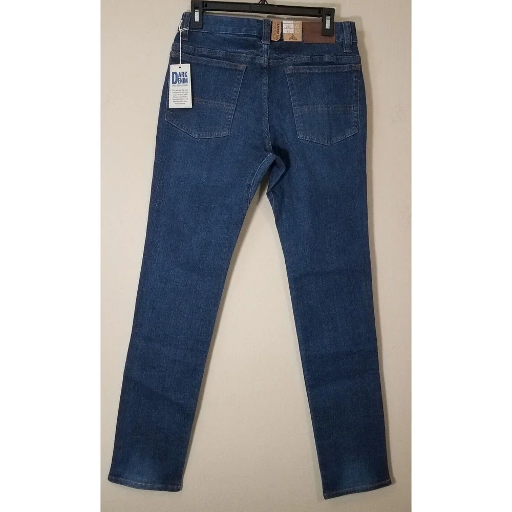 Prana Hillgard Slim‎ Jeans Men 28x32 Tapered Denim Organic Medium Ozone Wash NEW
